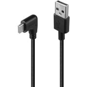 Lindy 32001 USB-kabel USB 2.0 1 m USB A USB C Zwart
