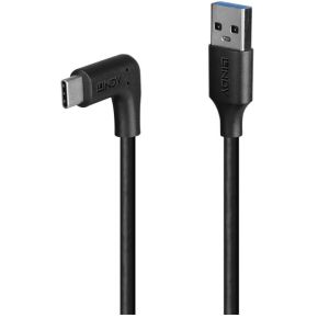 Lindy 32013 USB-kabel USB 3.2 Gen 2 (3.1 Gen 2) 1 m USB A USB C Zwart