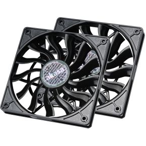 Akasa AK-FN078-KT02 koelsysteem voor computers Computer behuizing Ventilator 12 cm Zwart
