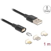 DeLOCK 88165 USB-kabel 1 m USB A Zwart
