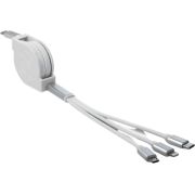 DeLOCK 85844 USB-kabel USB 2.0 0,98 m USB C USB C/Micro-USB B/Lightning Zilver, Wit