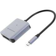 Conceptronic BIAN08G geheugenkaartlezer USB 3.2 Gen 2 Type-C Grijs