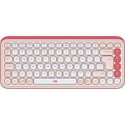 Logitech Pop Icon Keys Draadloos Roze Toetsenbord