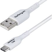 StarTech.com 2m USB-A naar USB-C Laadkabel, Wit, USB-A naar Type-C Oplaadkabel, 3A Fast Charge, USB