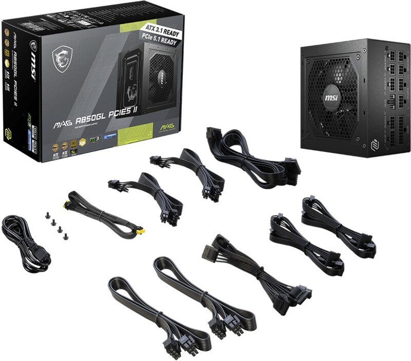 Megekko.nl - MSI MAG A850GL PCIE5 II PSU / PC voeding Megekko.nl - MSI MAG A850GL PCIE5 II PSU / PC voeding