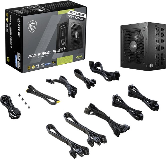 Megekko.nl - MSI MAG A750GL PCIE5 II PSU / PC voeding