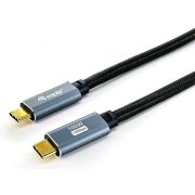 Equip 128359 10Gbps 100W Alt-DP 3.00m Zwart USB-C Kabel