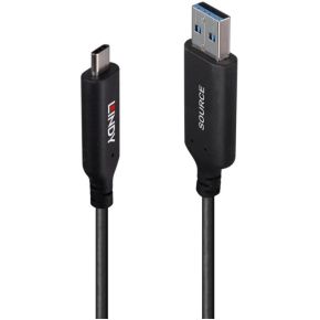 Lindy 43396 USB-kabel USB 3.2 Gen 1 (3.1 Gen 1) 25 m USB A USB C Zwart