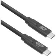 ACT AC7443 10Gbps 60W Alt-DP 3.00m Zwart USB-C Kabel