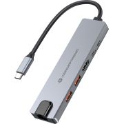 Conceptronic DONN29G laptop dock & poortreplicator Bedraad USB 3.2 Gen 2 (3.1 Gen 2) Type-C Grijs