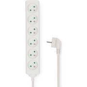 Nedis Stekkerdoos | Randaarde stekker / Type F (CEE 7/7) | 6-wegs | 3.00 m | 3680 W | 16 A | Soort aarding