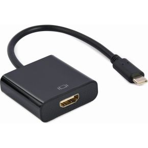 Gembird USB type-C naar HDMI adapterkabel, 4K@60Hz, 15cm, zwart
