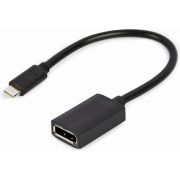 Gembird USB-C naar DisplayPort adapter, 4K, 15 cm, zwart