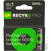 GP Batteries ReCyko Pro GPRCP200AA167C4 huishoudelijke batterij Oplaadbare batterij AA Nikkel-Metaal