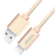 Akasa AK-CBUB34-10GL USB-kabel USB 2.0 1 m USB A USB C Goud
