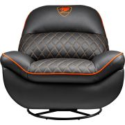 COUGAR Gaming Overlord Gamingbank Gecapitonneerde zitting Zwart