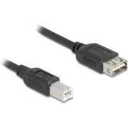 DeLOCK 81531 USB-kabel USB 2.0 2 m USB B USB A Zwart