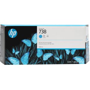 HP 738 300 ml cyaan inktcartridge voor DesignJet