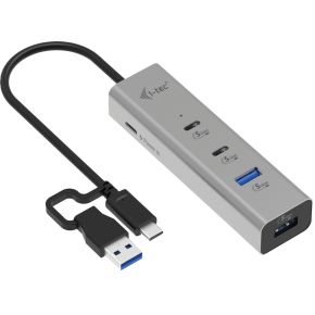 I-tec Metal Universal Charging HUB 2xUSB-C + 2x USB-A Port + Power Delivery 85W