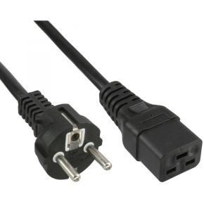 InLine 16658F electriciteitssnoer Zwart 2 m Netstekker type F IEC C19