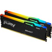 Kingston Technology FURY Beast 128GB 5600MT/s DDR5 CL36 DIMM (set van 2) RGB KF556C36BBEAK2-128 geheugenmodule