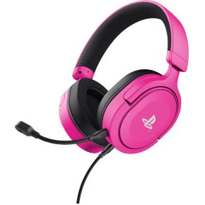 Trust GXT 498P Forta - Gaming Headset - Bedraad - Official Licensed voor PS5 - 50mm drivers - Over-ear - Roze