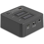 DeLOCK 64300 basisstation voor opslagstations USB 3.2 Gen 2 (3.1 Gen 2) Type-C Zwart