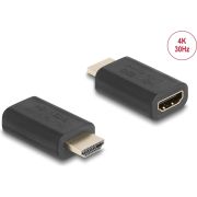 DeLOCK 64325 tussenstuk voor kabels HDMI Zwart