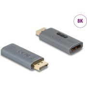 DeLOCK 64328 tussenstuk voor kabels DisplayPort Antraciet