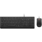 Lenovo Essential Wired Combo Black US Euro Inclusief Universeel USB Zwart toetsenbord en muis
