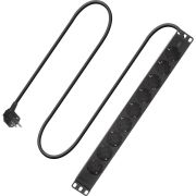 ACT Stekkerdoos PDU 19 inch  CEE7/7 8-voudig type F. 2.5m H05VV-F 3G1.5