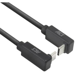 ACT USB 3.0 10Gbps 60W USB Type-C (haaks verticaal) - USB Type-C (haaks verticaal) 2m