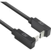 ACT AC7477 10Gbps 60W Alt-DP 1.00m Zwart USB-C Kabel