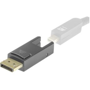 ACT AK4162 Vervang Adapter Mini DisplayPort naar DisplayPort voor DisplayPort Active Optical Cables met Afneembare Connector