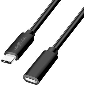 LogiLink CU0210 USB-kabel USB 2.0 1 m USB C Zwart