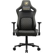 COUGAR Gaming CGR-DFL-GLB PC-gamestoel Gestoffeerde gevoerde zitting Zwart, Goud