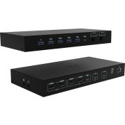 i-tec USB-C KVM Dock PRO for Three Hosts, Dual Video, with 2x Power Delivery, max 92W