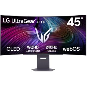 LG Ultragear 45GX90SA-B 45  Wide Quad HD Curved OLED Gaming Monitor