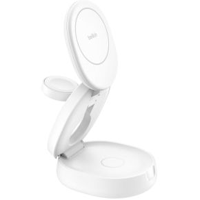 Belkin WIZ034KQWH oplader voor mobiele apparatuur Headset, Smartphone, Smartwatch Wit USB Draadloos