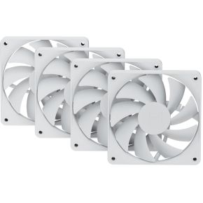 Hyte FA12 120mm PWM Fan 4 Pack [SNOW WHITE]