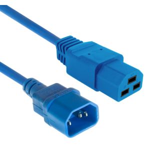 ACT Netsnoer C14 - C21 IEC60320 blauw 1 m