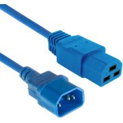 ACT Netsnoer C14 - C21 IEC60320 blauw 1 m