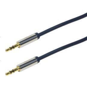 LogiLink 3.5mm - 3.5mm 1m audio kabel Blauw