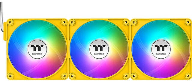 Thermaltake CT140 EX ARGB Sync Reverse Ventilator 14 cm Geel 3 stuk(s)