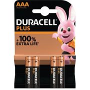 Duracell Plus AAA Alkaline Batterij 4-pack