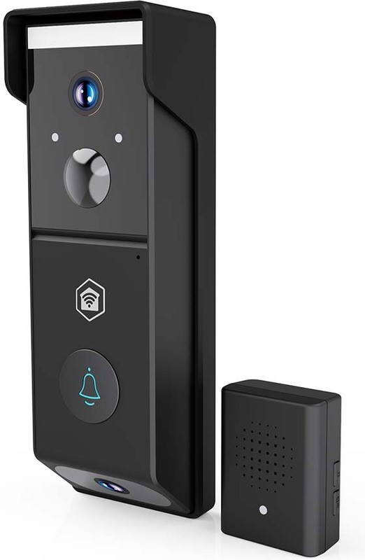 Nedis SmartLife Videodeurbel | Wi-Fi | Batterij Gevoed | Full Hd 1080p | Cloud Opslag (optioneel) / MicroS