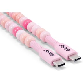 CLUB3D USB-C® Beaded Kabel Roze