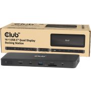 CLUB3D Club 3D 14-in-1 USB-C&reg; Quad Display Dockingstation - 4 Schermen & 100W Snelladen