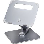 StarTech.com Telescopische Laptopstandaard, 360 Roterende Voet, Draaibare Laptophouder voor Bureau,
