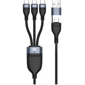 Conceptronic ETTA06B15C USB 2.0 100W USB Type-A/C - 3x USB Type-C 1.5m
